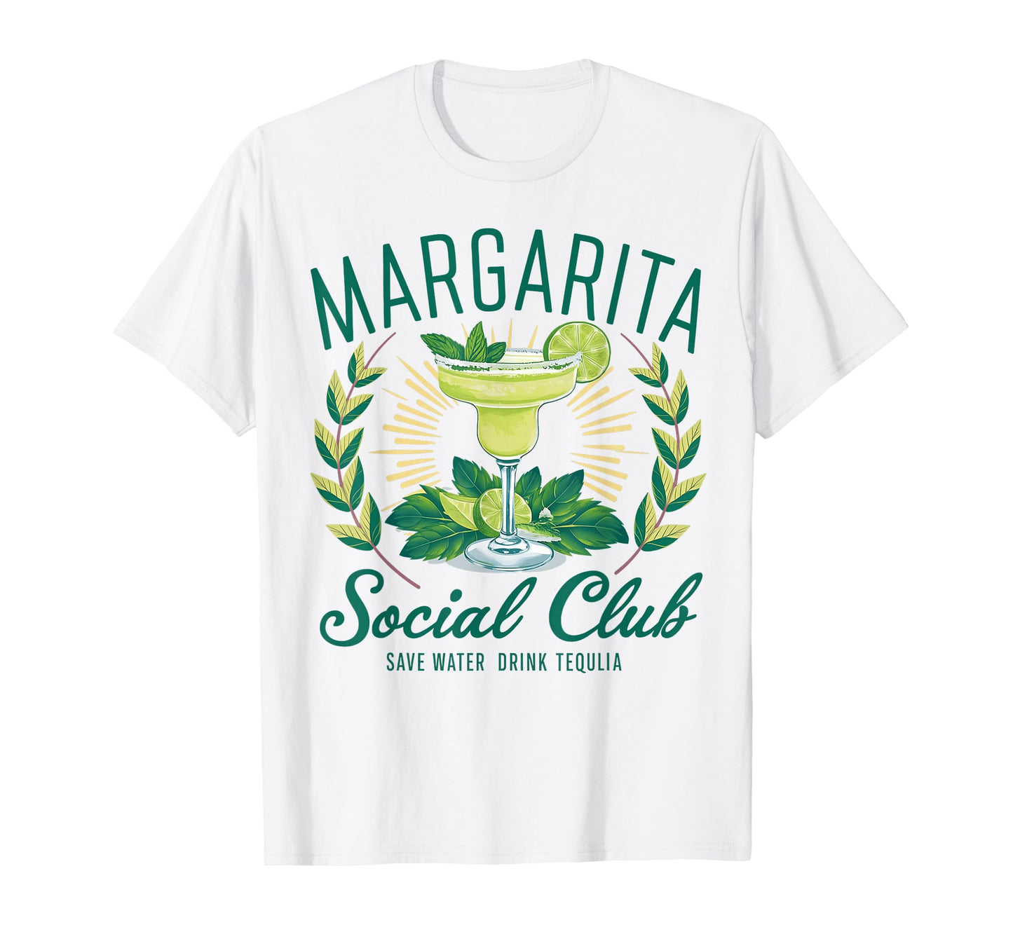 Margarita Social Club Est Tequila Cocktail Club Drinking T-Shirt