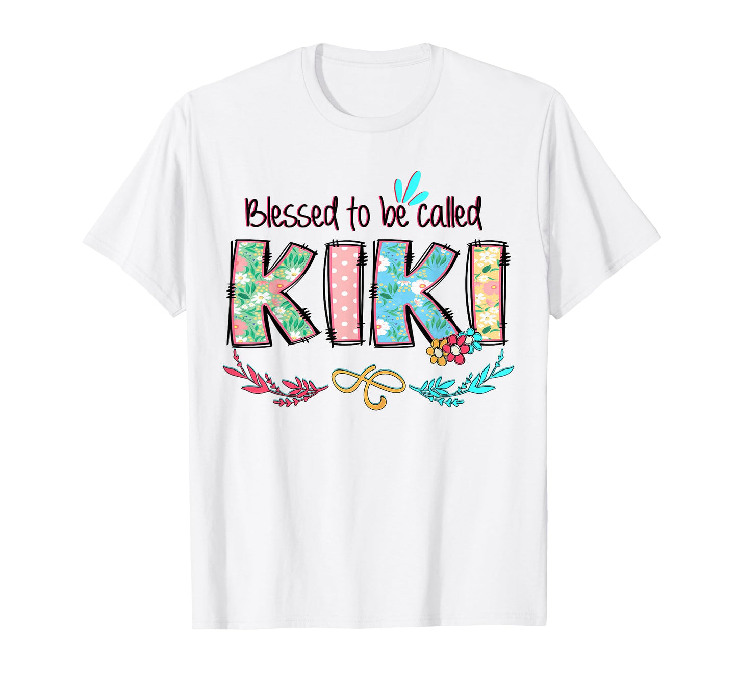 Blessed to Be Called Kiki Floral Mother's Day T-Shirt