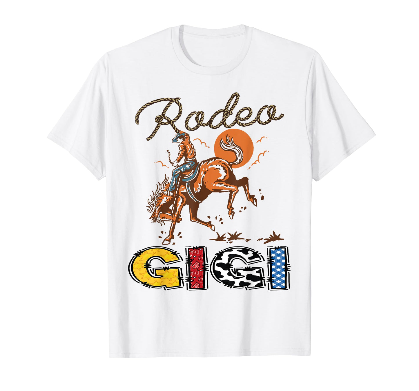 Rodeo Gigi Cowboy Cowgirl Birthday Matching Family T-Shirt