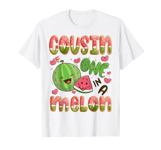 Cousin Of One In A Melon 1St Birthday Watermelon Bday Party T-Shirt