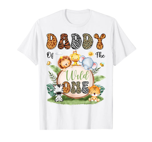 Daddy Of The Wild One Safari Jungle 1St Birthday Boy T-Shirt