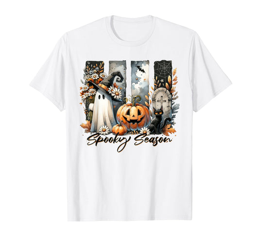 Vintage Halloween Horror Spooky Season T-Shirt