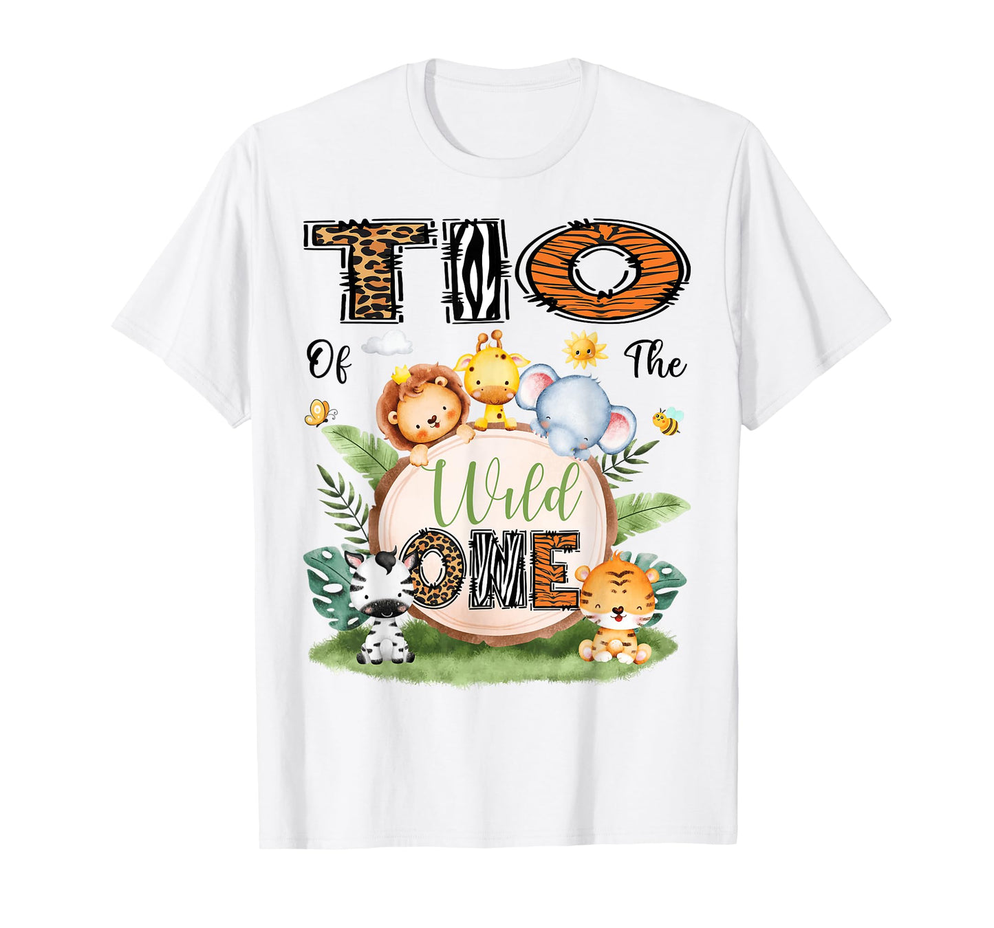 Tio Of The Wild One 1St Bday Boy Safari Woodland T-Shirt