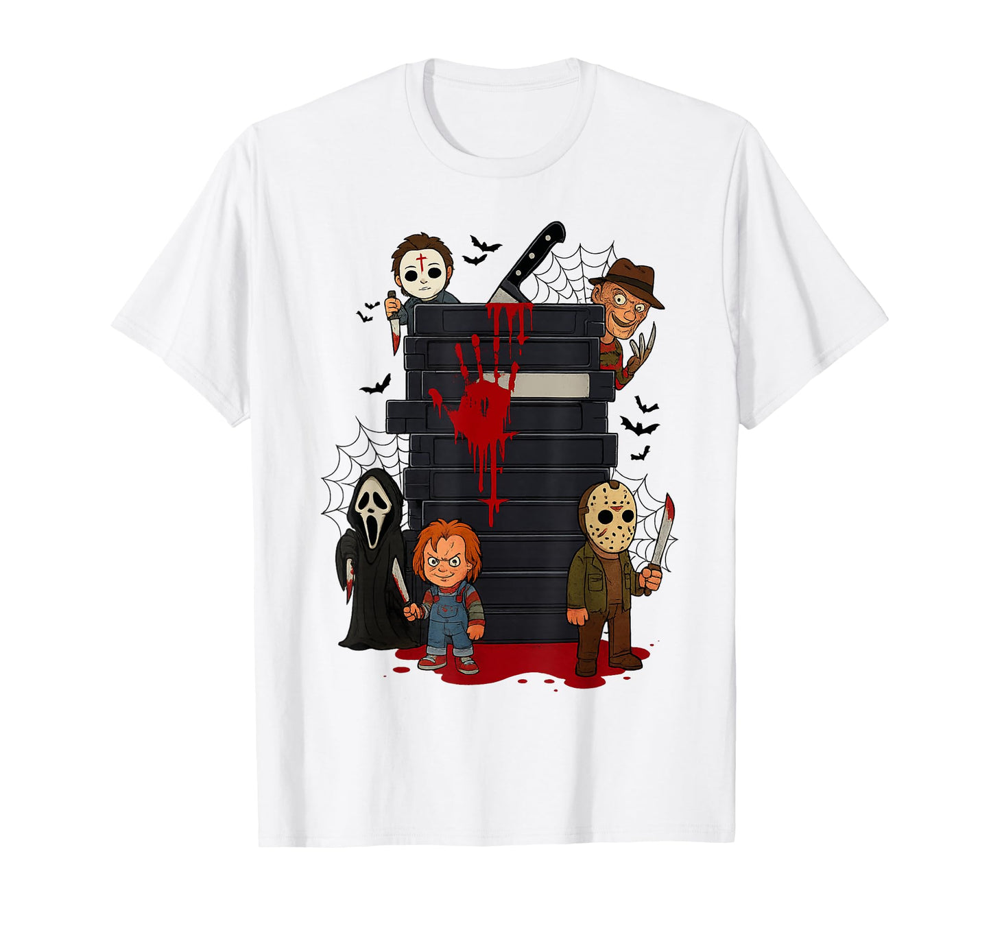 Halloween Horror Movie Characters Funny Scary Halloween T-Shirt