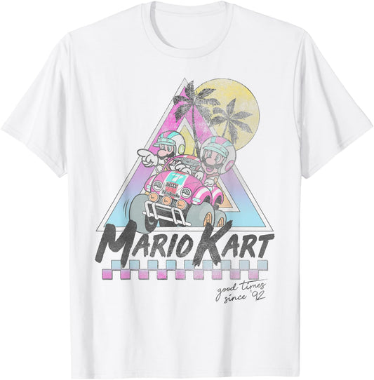 Mario Kart Mario And Luigi Good Time Since 92 Vintage T-Shirt