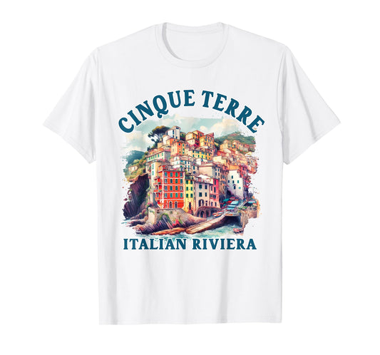 Cinque Terre Travel Italy Trip Cinque Terre Italian Riviera T-Shirt