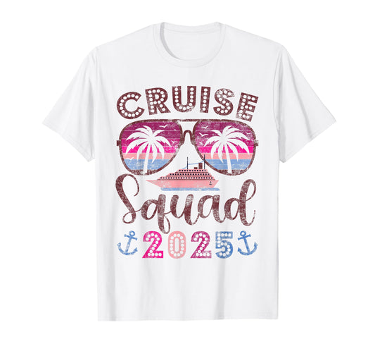Cruise Squad 2025 Family Friends Vacation Matching Group T-Shirt