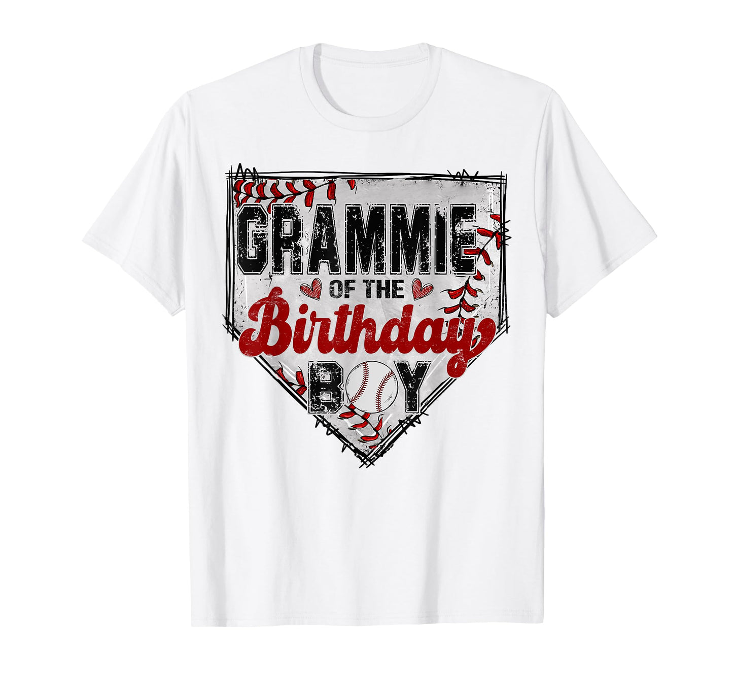 Grammie Of The Birthday Boy Baseball Lover Family Matching T-Shirt