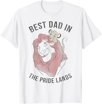 Disney The Lion King Father's Day Simba & Mufasa Best Dad T-Shirt
