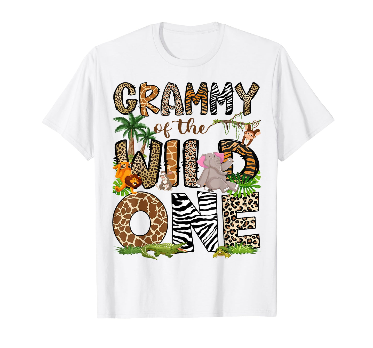 Grammy Of The Birthday Wild One 1St Birthday Safari T-Shirt
