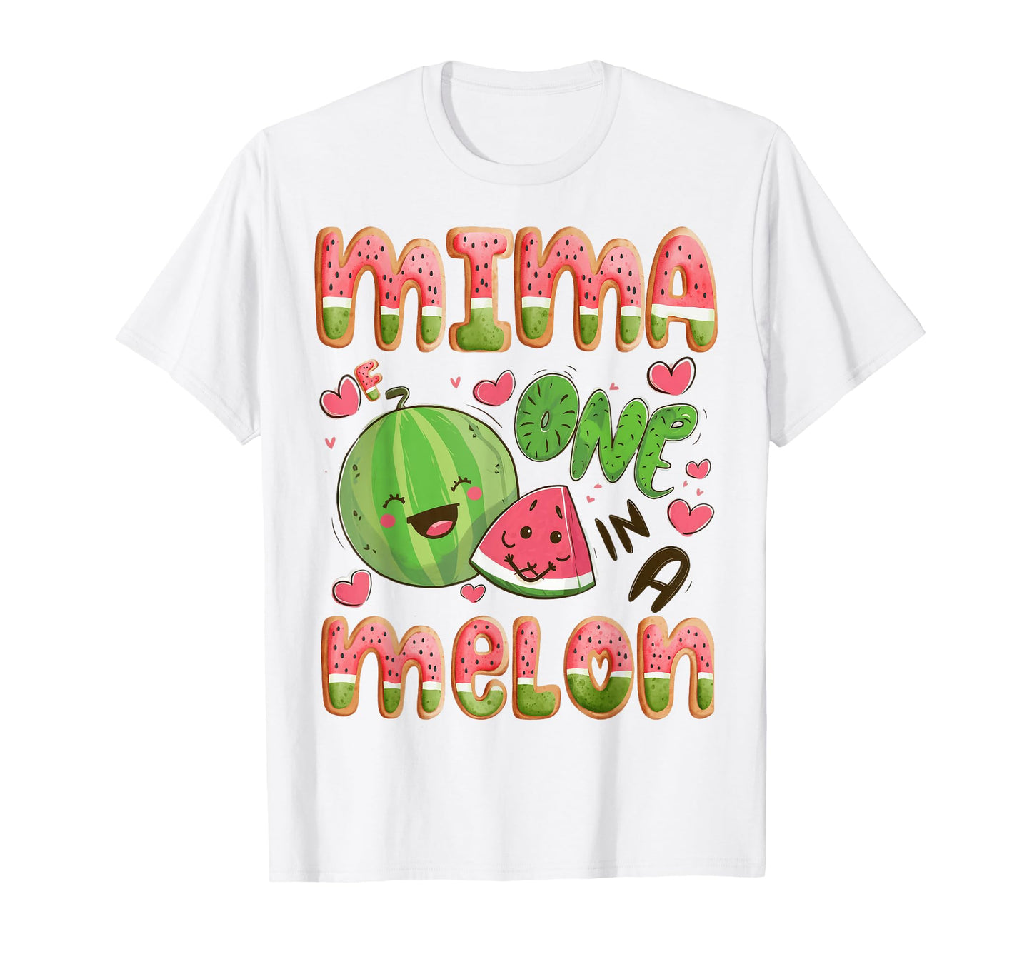 Mima Of One In A Melon 1St Birthday Watermelon Bday Party T-Shirt