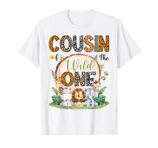 Cousin Of The Wild One 1St Birthday Boy Safari Jungle T-Shirt
