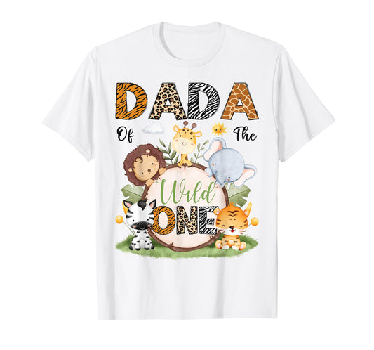 Dada Of The Wild One 1St Birthday Boy Safari Lover T-Shirt