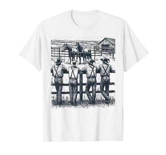 Western Country Rodeo Southern Vintage Cowboy Men Women Kid T-Shirt