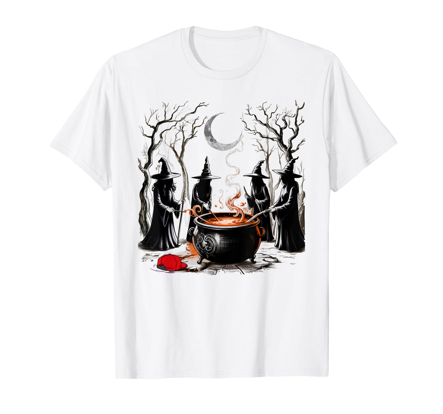 Spooky Witch Halloween Anti-Trump Feminist Women Rights T-Shirt