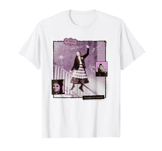 Beetlejuice Lydia Deetz Dance Vintage Collage Movie T-Shirt