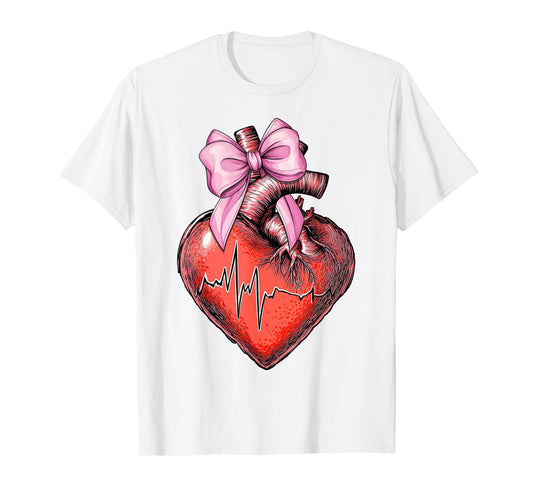 Coquette Bow EMS Emergency Medical Services EMT Paramedic T-Shirt