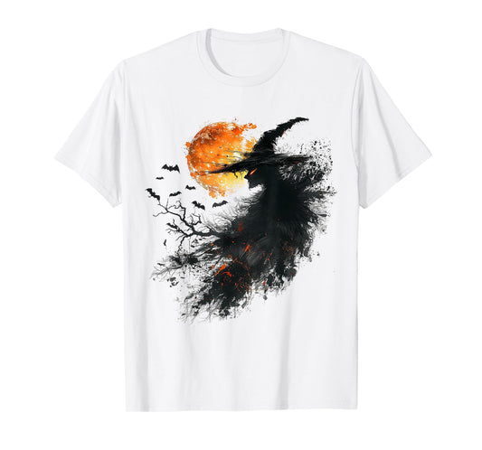 Witch Costume Halloween Graphic Art Witch T-Shirt