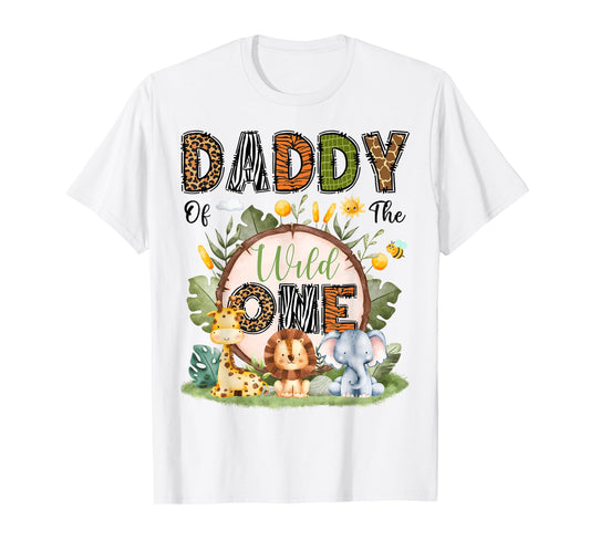 Daddy Of The Wild One 1St Birthday Boy Safari Jungle T-Shirt