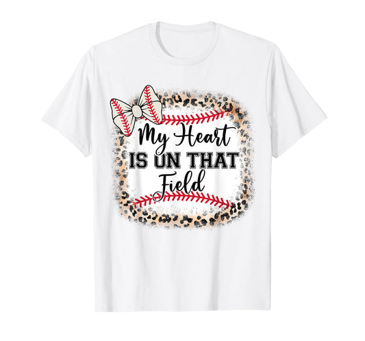 Cute Baseball Mom My Heart on That Field Sister Girl Toddler T-Shirt