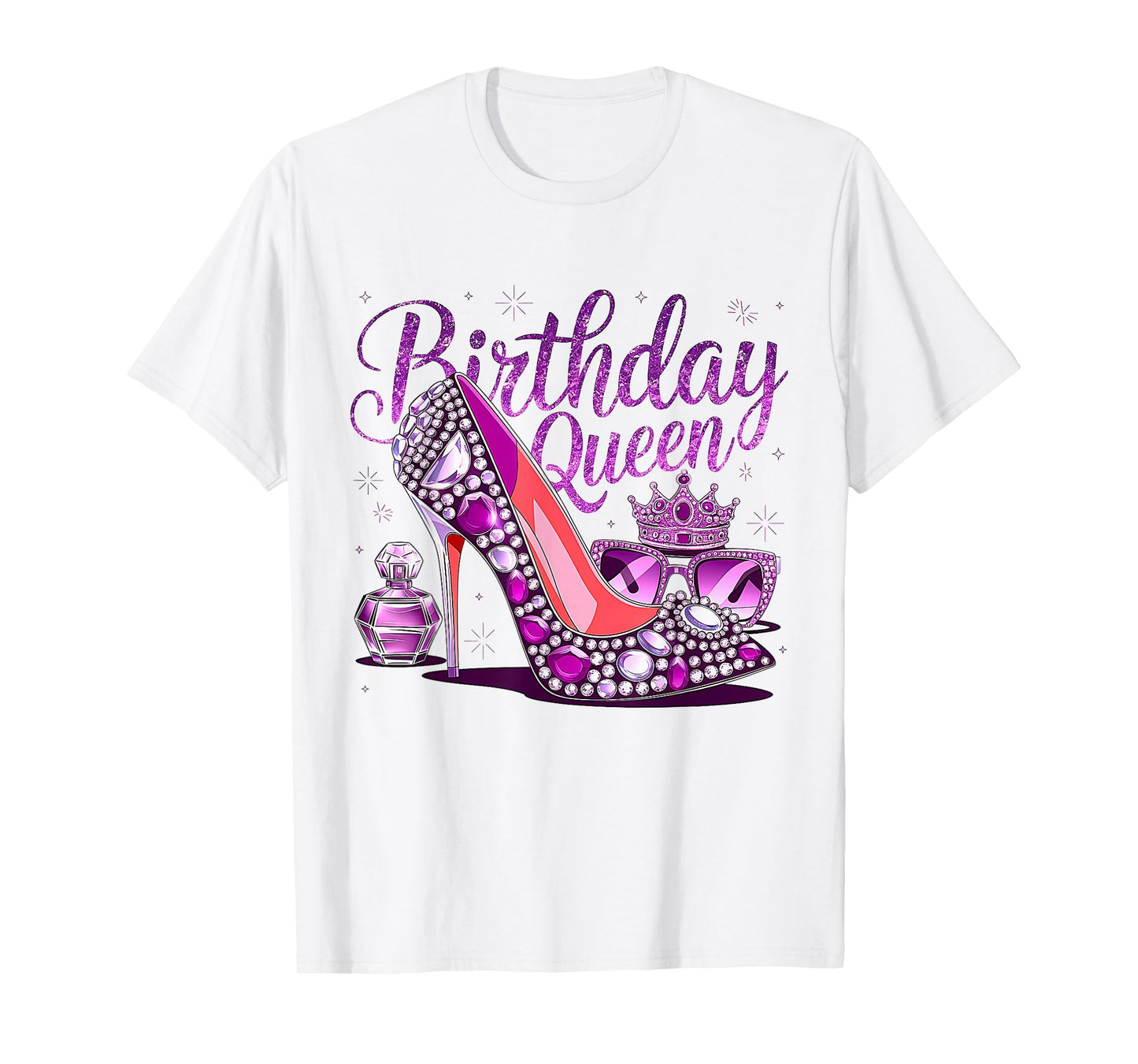 Birthday Queen Happy Birthday Party Girls Women T-Shirt