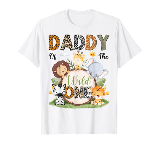 Daddy Of The Wild One 1St Birthday Boy Safari Lover T-Shirt