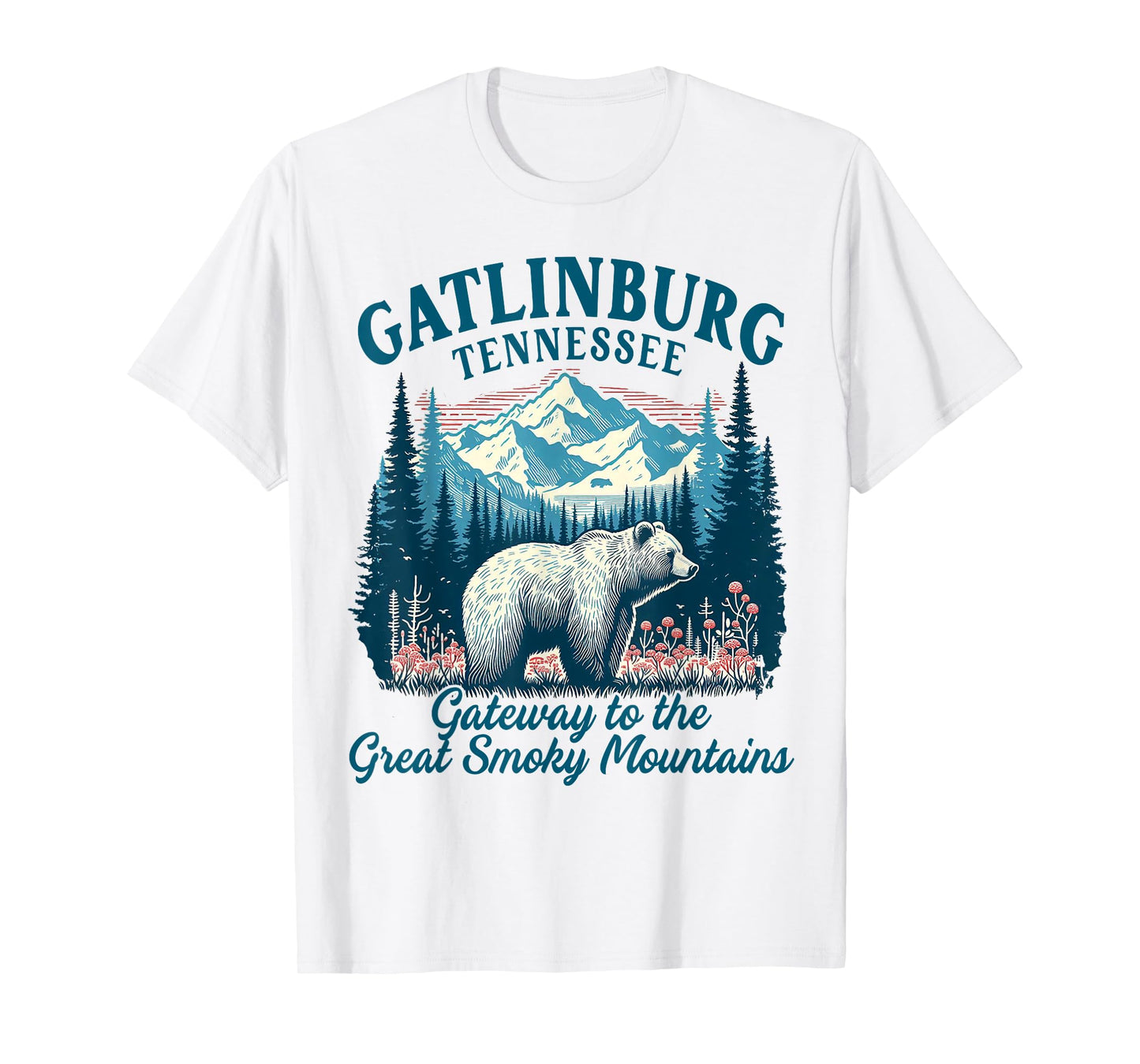 Gatlinburg Great Smoky Mountains Tennessee Exploring Travel T-Shirt