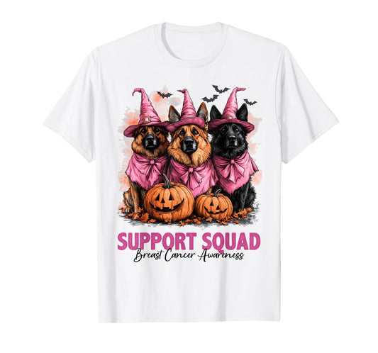 In October We Wear Pink German Shepherd Breast Cancer Gifts T-Shirt
