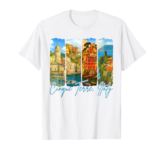 Cinque Terre Traveling Brushstroke Meet Me In Cinque Terre T-Shirt