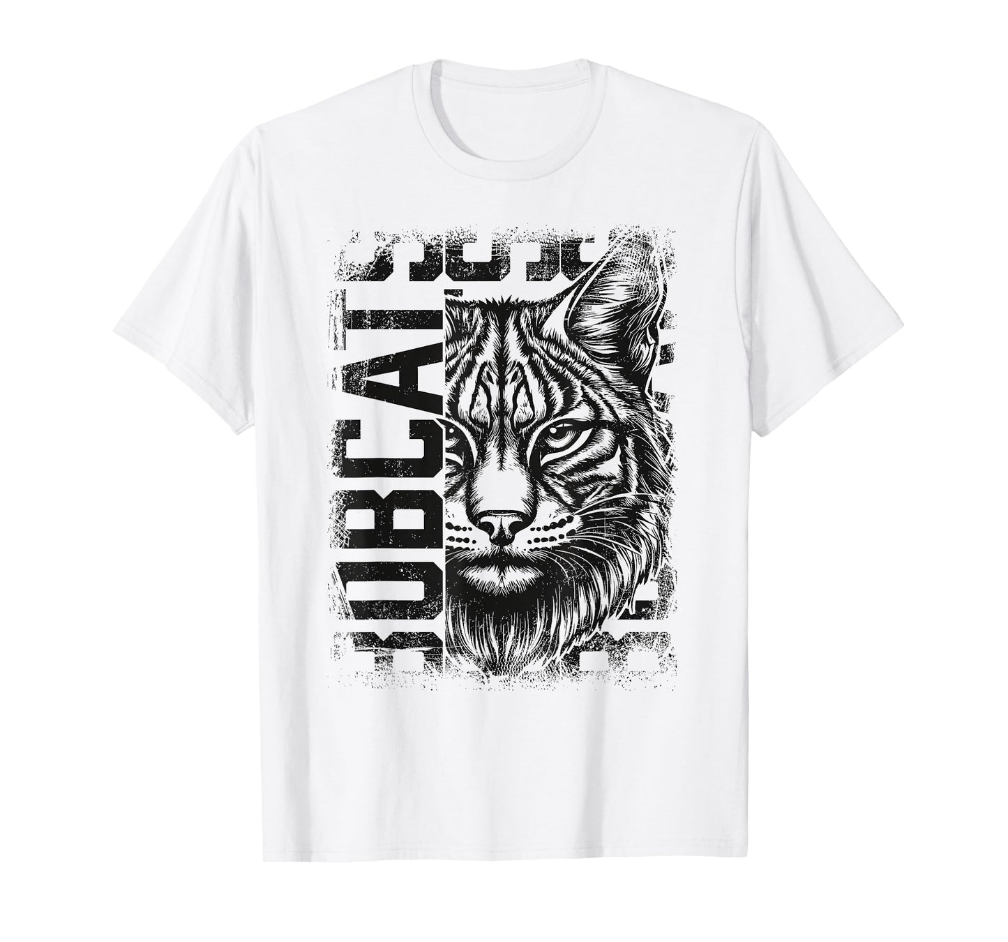 Bobcat School Sports Fan Team Spirit Mascot Cute Heart T-Shirt