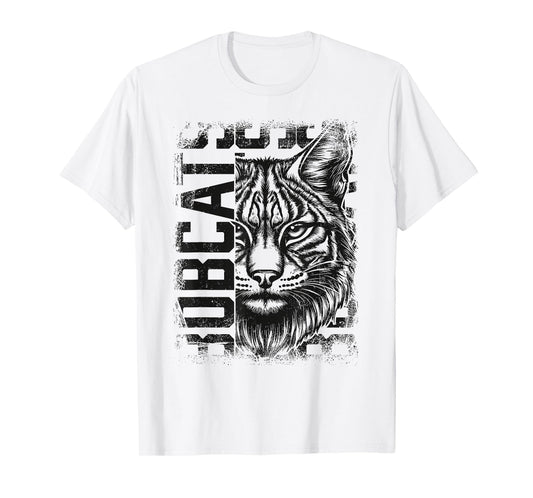 Bobcat School Sports Fan Team Spirit Mascot Cute Heart T-Shirt