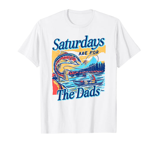 Saturdays For Dads Funny Fishing Father's Day T-Shirt