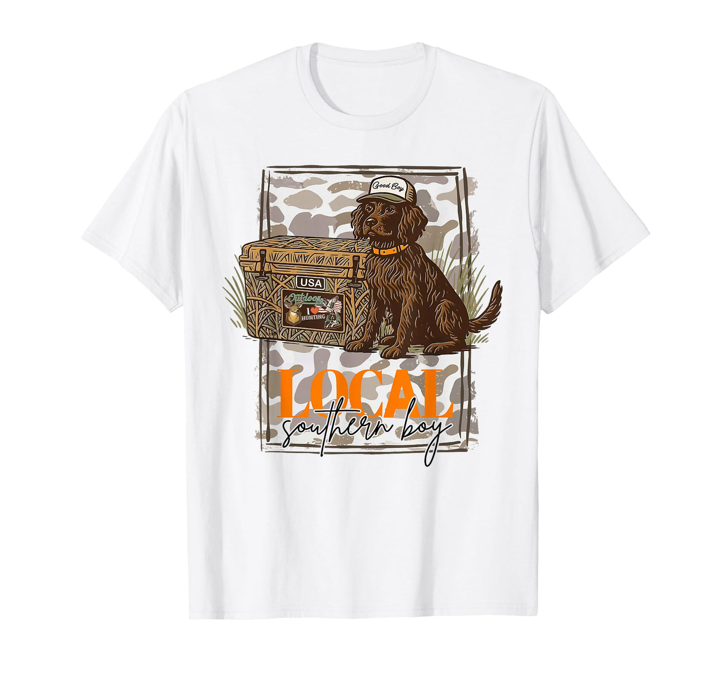 Local Southern Boy Boykin Spaniel Dog Duck Hunting Outdoor T-Shirt