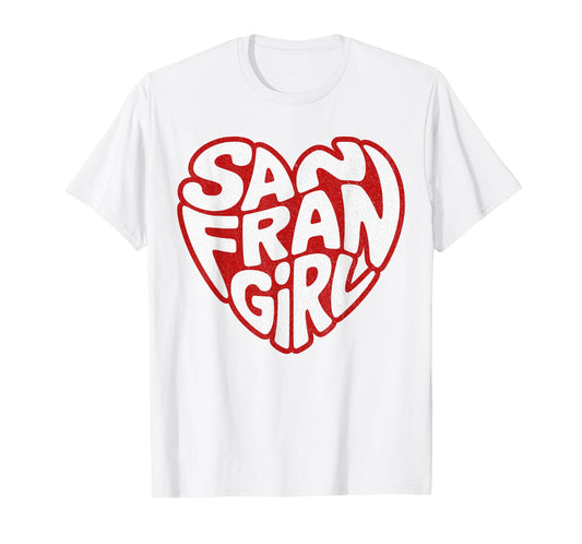Vintage San Fran Girl Retro San Francisco Girls T-Shirt