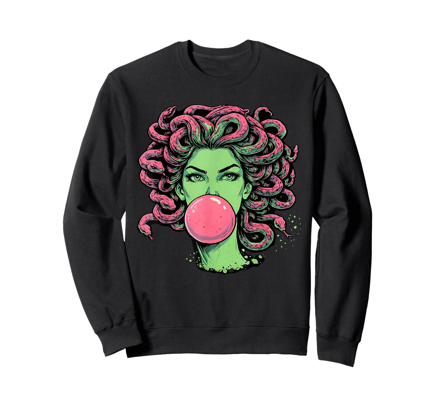 Medusa Bubblegum Greek Mythological Snake Hair Goddess T-Shirt