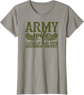 Army Veteran Wife Shirt Pink Army Wife Tee Shirt T-Shirt