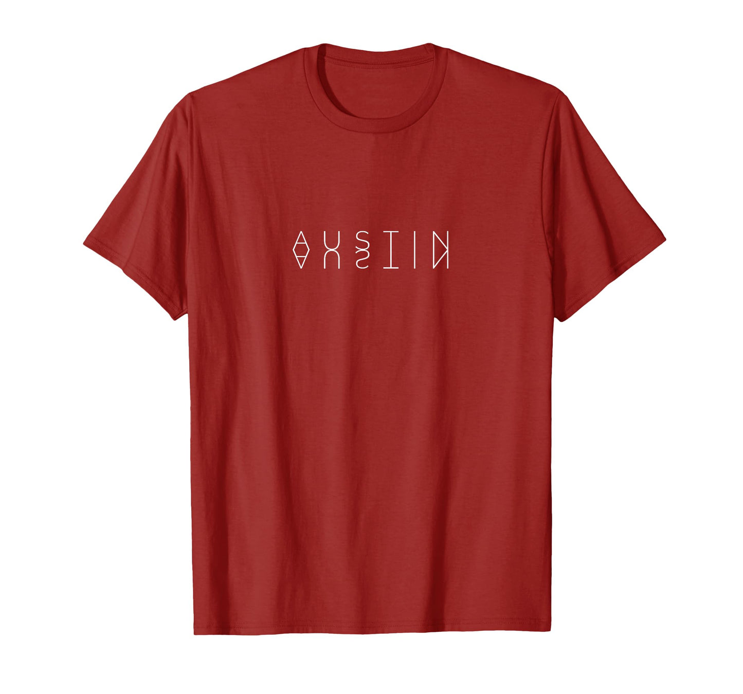 Austin Reflections - Personalized Mirrored First Name Art T-Shirt