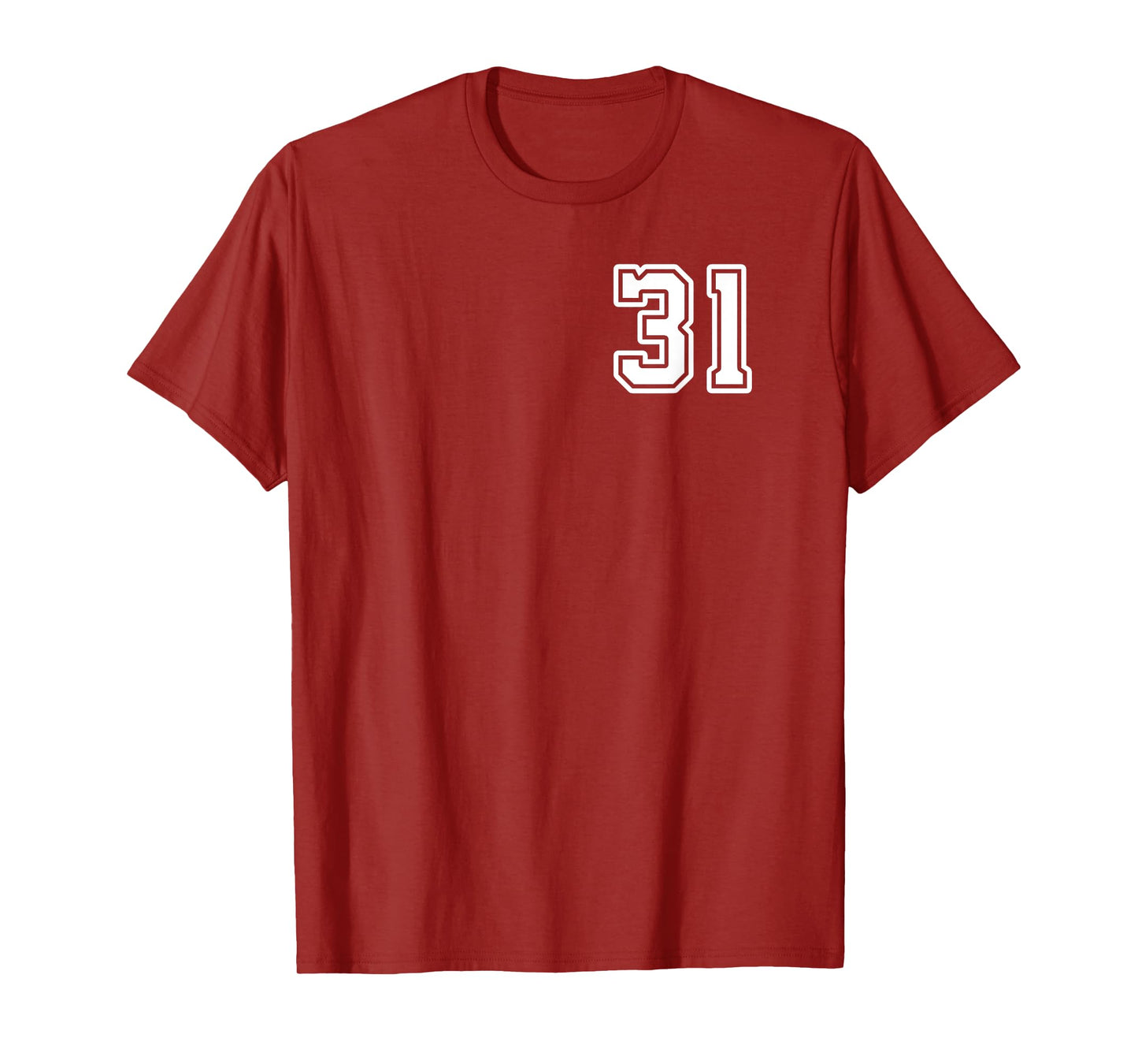 Number 31 Shirt #31 Player Sports Team Men Women Kids T-Shirt