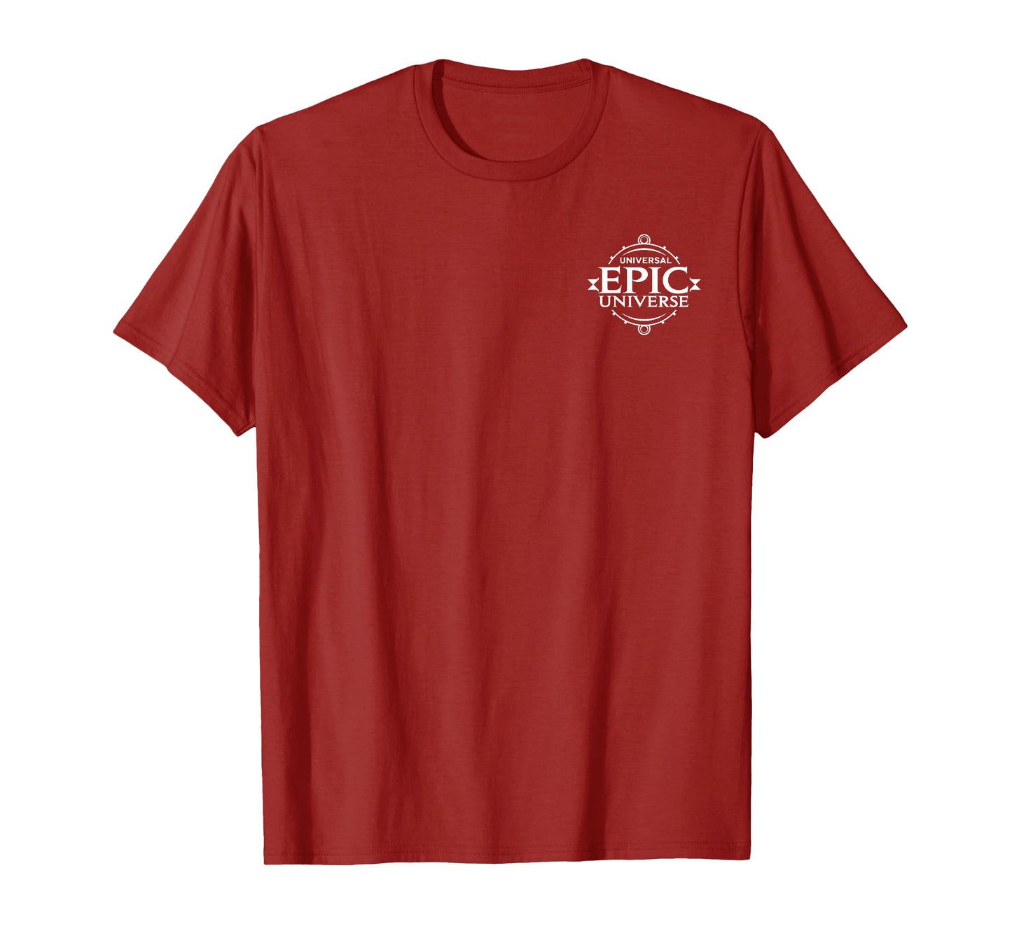 Universal Epic Universe Minimalist Logo White Front & Back T-Shirt