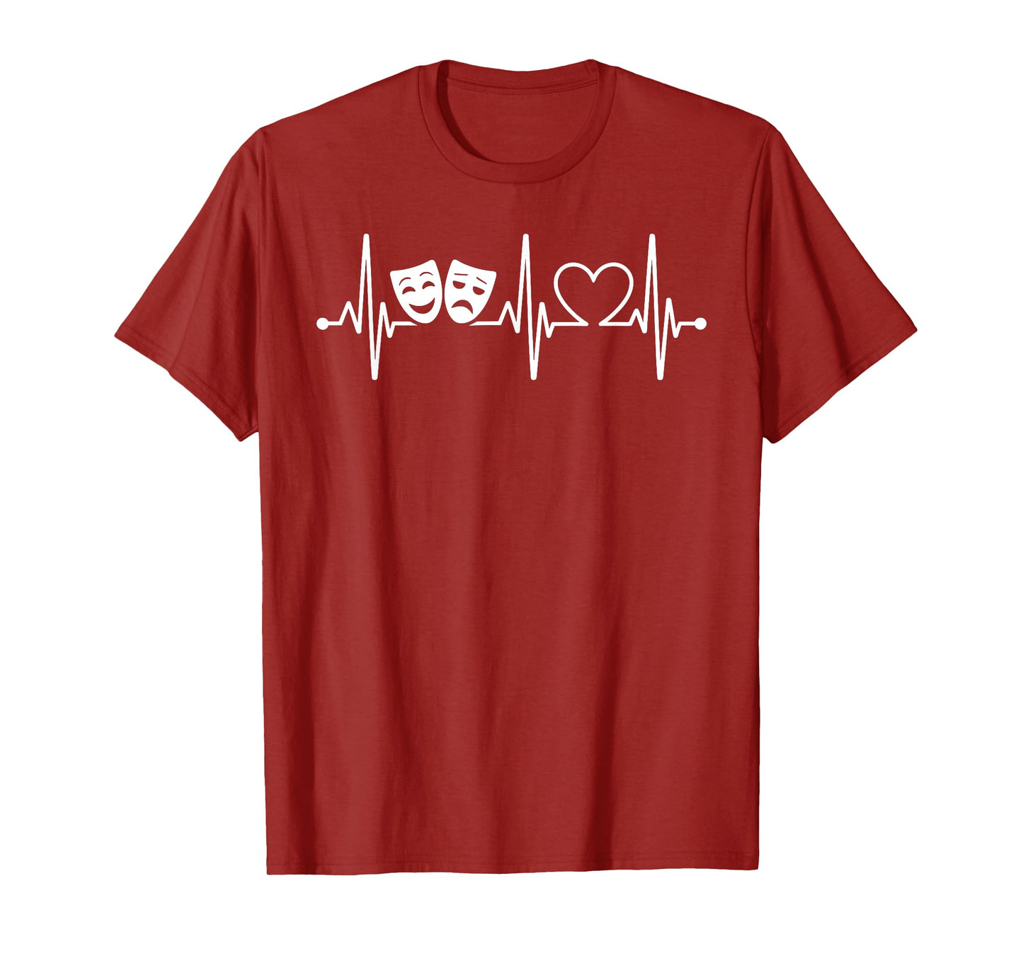 Cool Musical Theater Art for Men Women Broadway Mask Theatre T-Shirt