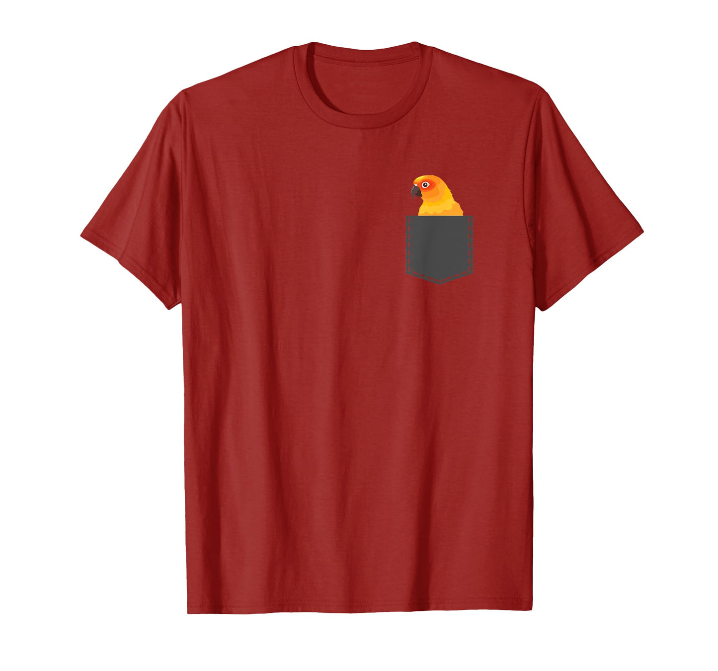 Funny Sun Conure Bird Lover Parrots Pocket Animals Gifts T-Shirt