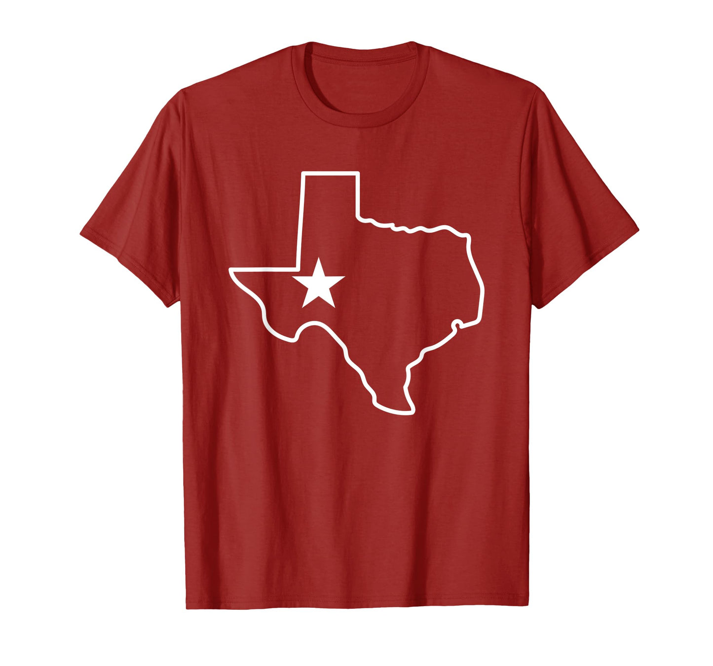 Texas State Outline map for teen girls T-Shirt
