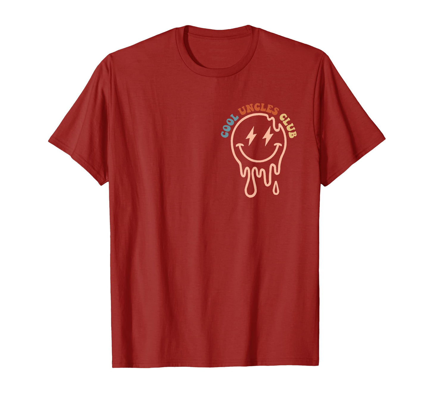 Groovy Cool Uncles Club Funny New Uncle Father's Day 2 Sided T-Shirt