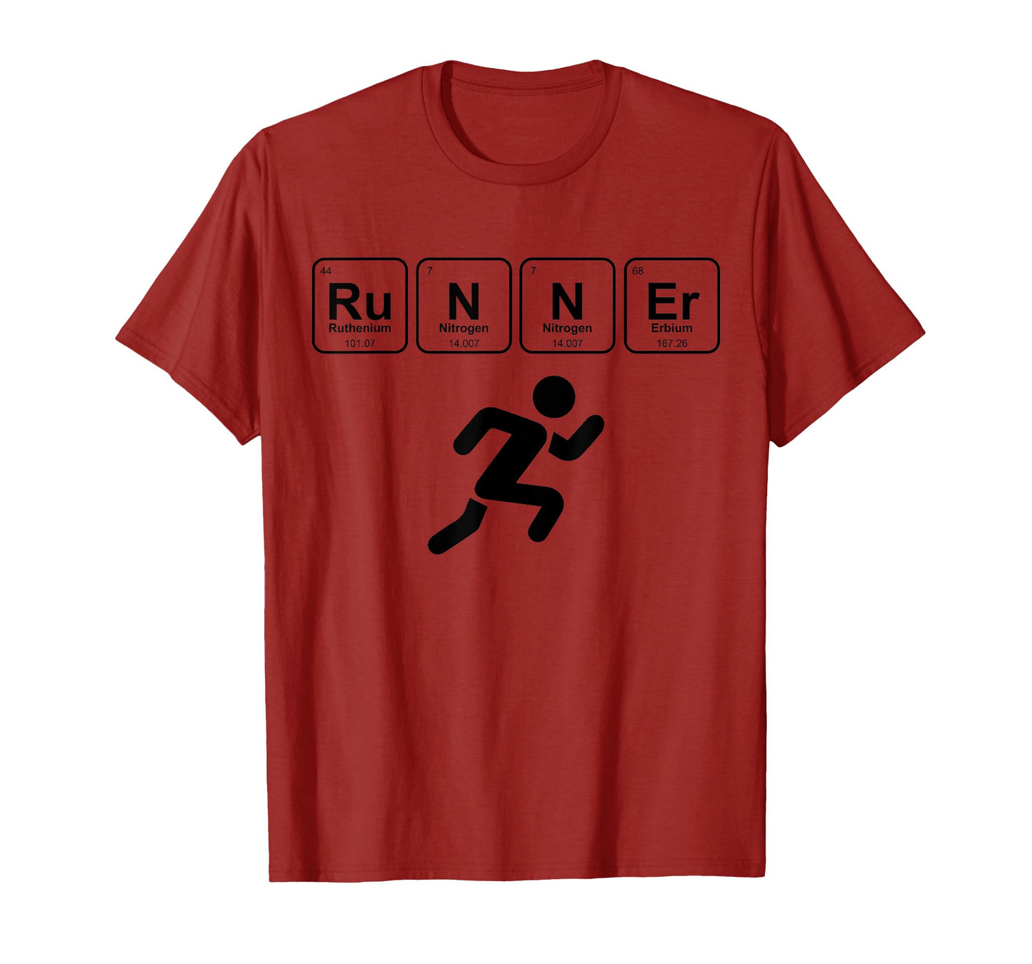 Runner Periodic Table Funny Running Marathon Lovers Outfit T-Shirt