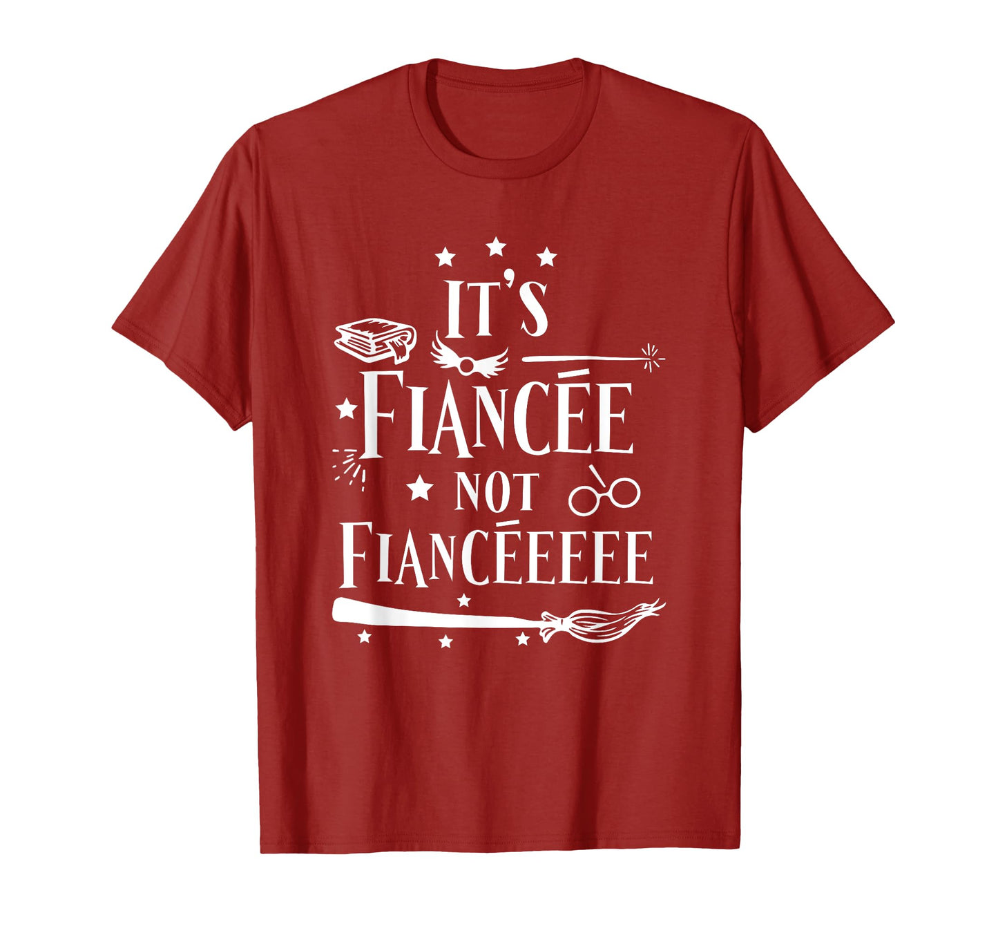 Funny Fiancée Engagement Bridal Proposal Wizard Wand Bride T-Shirt