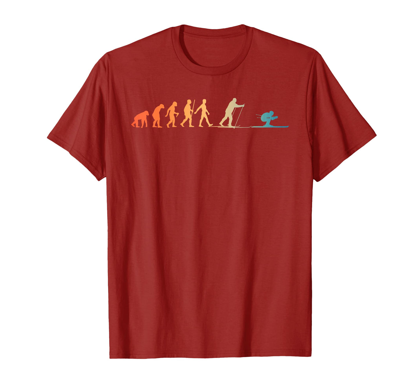 Nordic Ski Art Men Women Snowboard Skier Skiing Lovers T-Shirt
