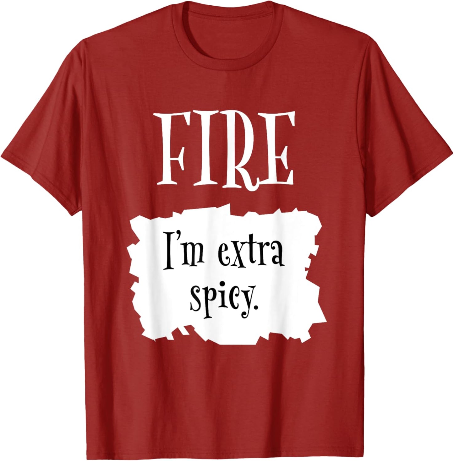 Fire Hot Packet Halloween Taco I'm Extra Spicy Costume T-Shirt