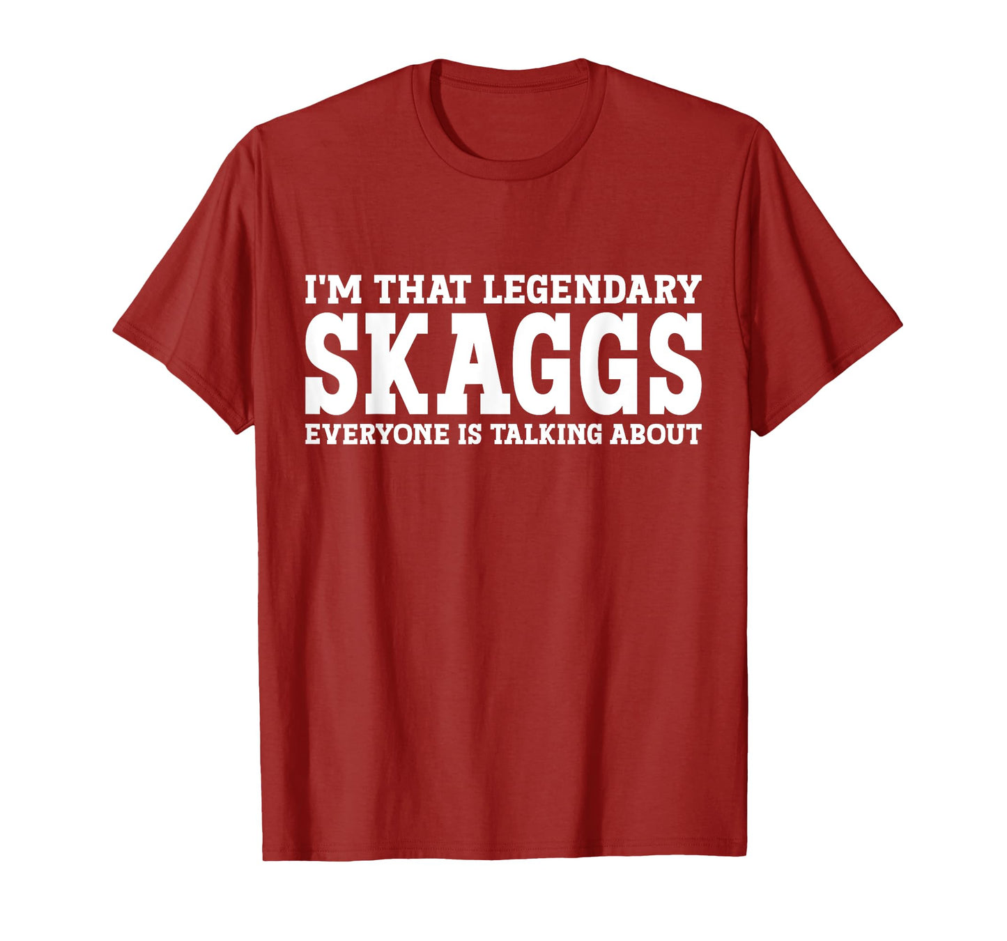Skaggs Surname Funny Team Family Last Name Skaggs T-Shirt