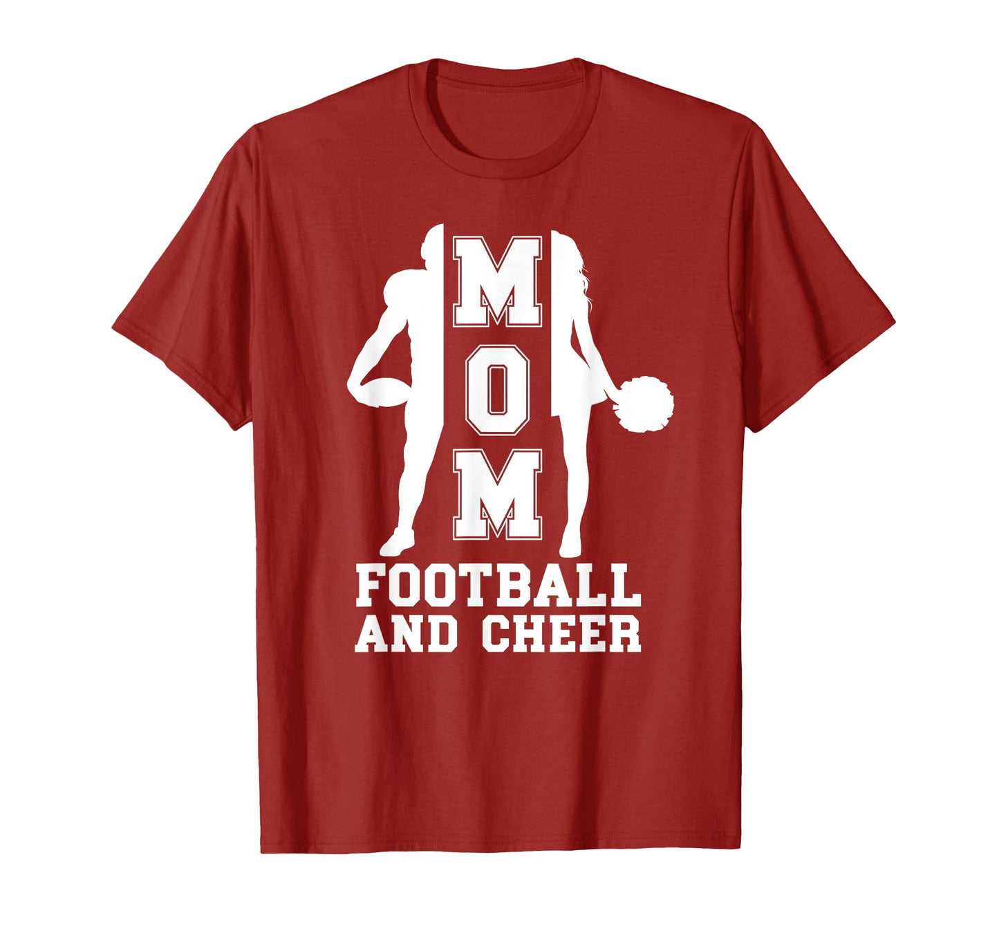 Football And Cheer Mom Of Cheerleader And Football Player T-Shirt