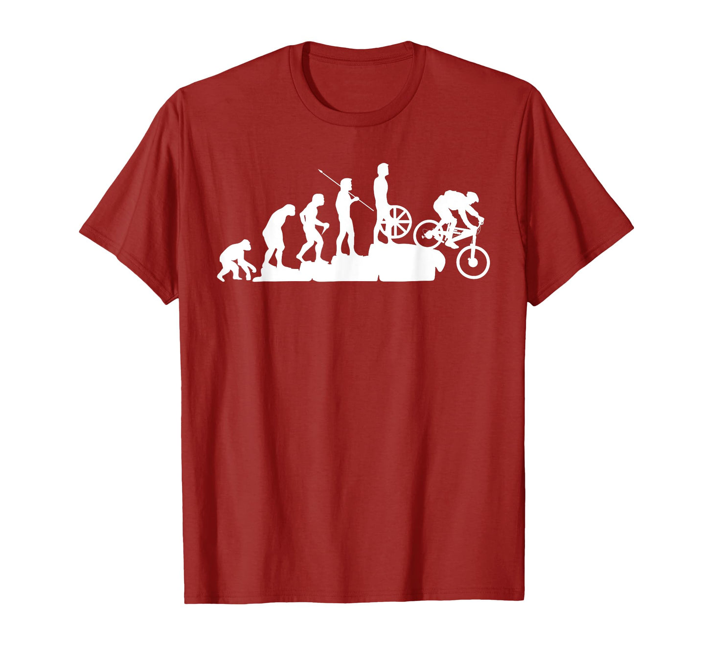 MTB Mountain Biker Evolution Downhill Bike Rider T-Shirt